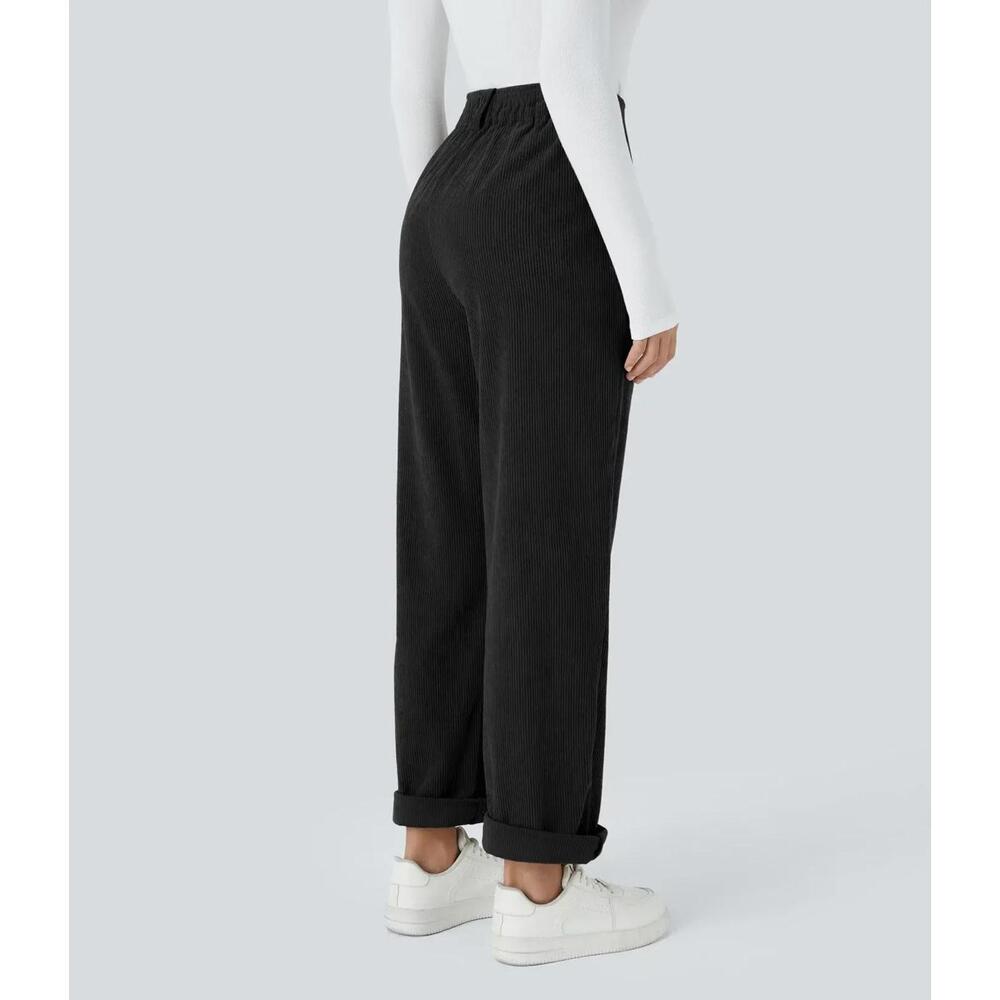 HALARA Black High-Rise Wide Leg Pants - Picture 2 of 5